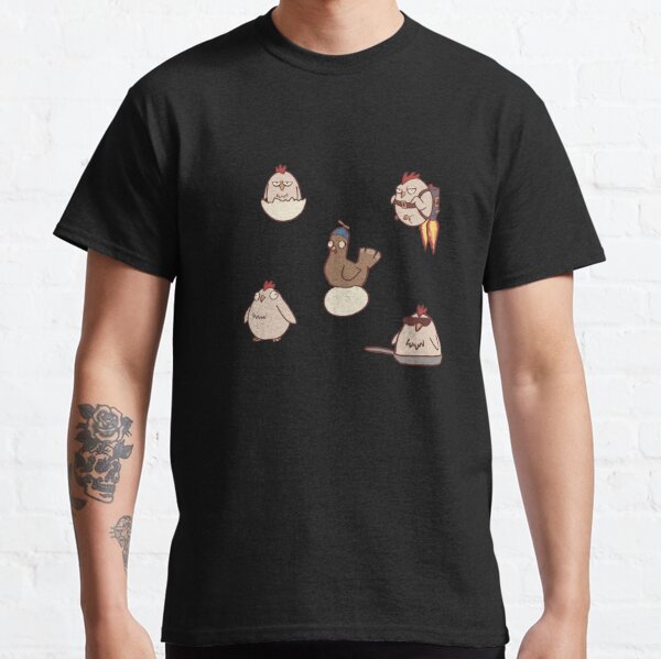 Cute Minimalistic Cartoon Chicken Pack Classic T-Shirt RB2102 product Offical chicken arms Merch