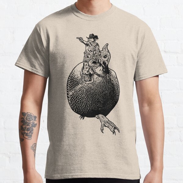 Cowgirl on Fowl funny t-shirt design Classic T-Shirt RB2102 product Offical chicken arms Merch